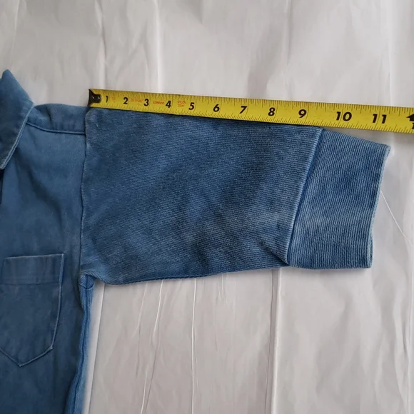 HEALTHTEX New NWOT Boys Button Shirt Ribbed Cotton Long Sleeves 4T - Picture 13 of 17